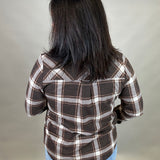 Coffee Ivory Plaid Cassian Shirt Tops - Button Ups THREAD & SUPPLY