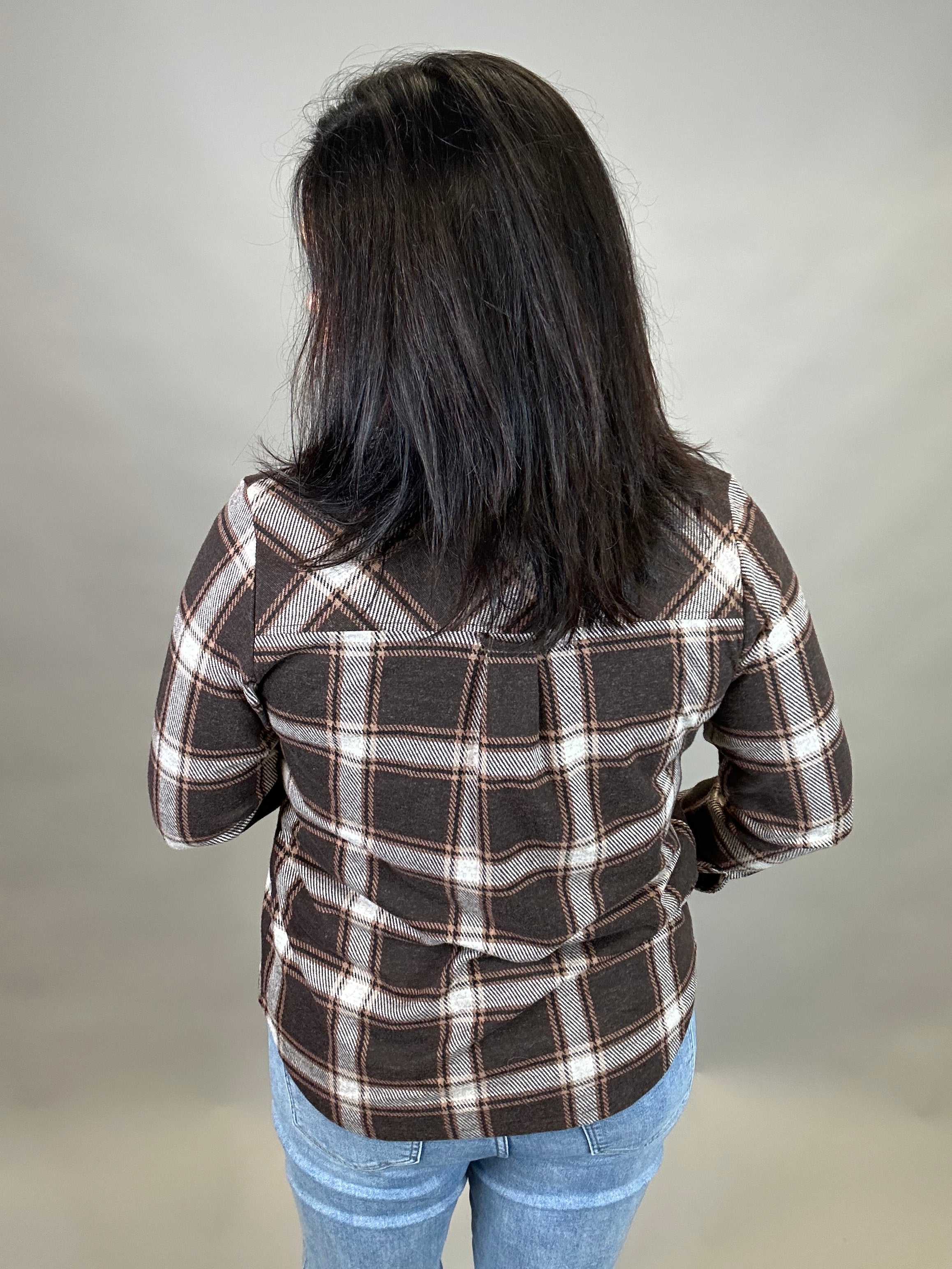 Coffee Ivory Plaid Cassian Shirt Tops - Button Ups THREAD & SUPPLY