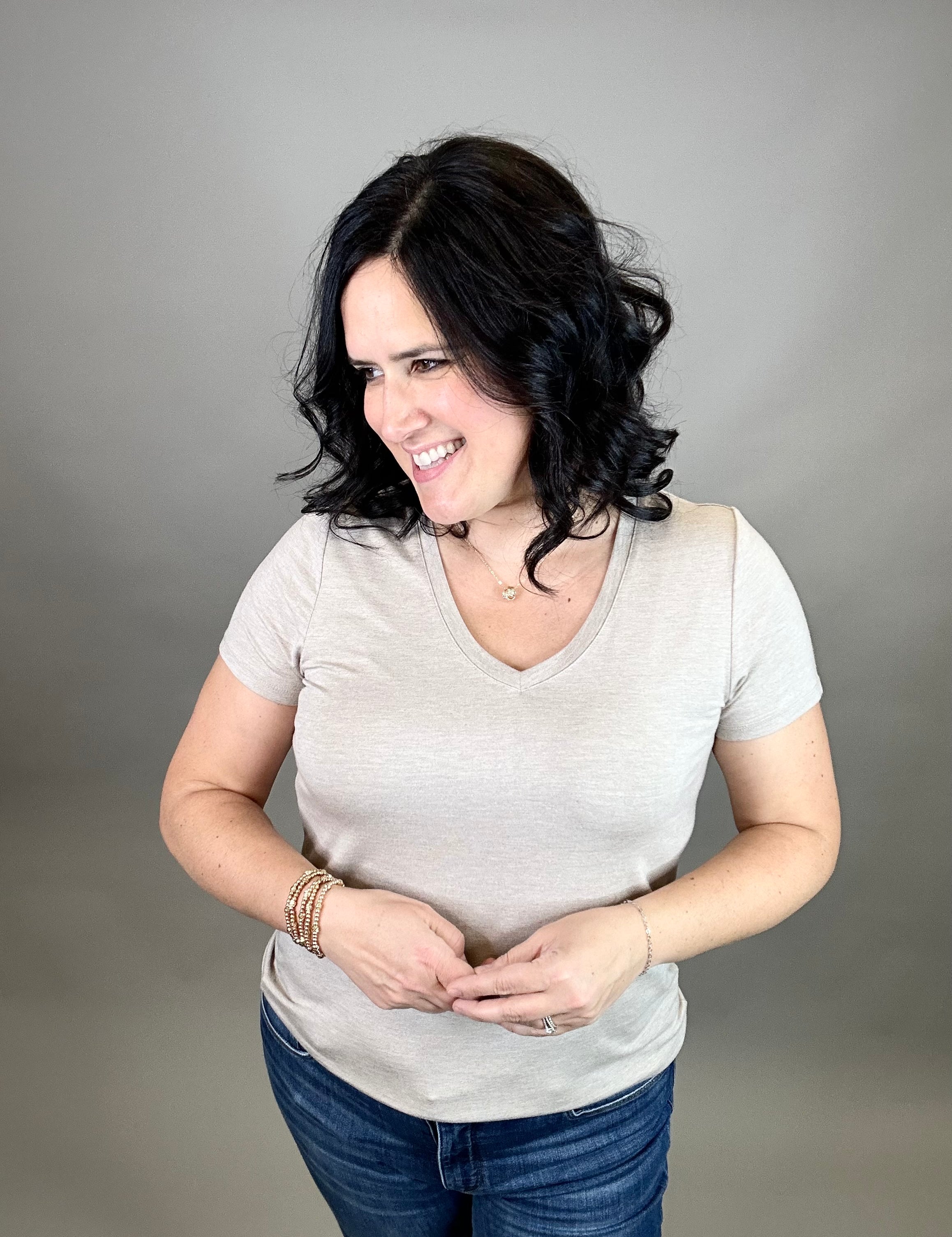 Frappe Heather Tatiana Tee Top - Tee THREAD & SUPPLY
