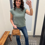 Army Cloudy Knit Top Top - Tee TRES BIEN