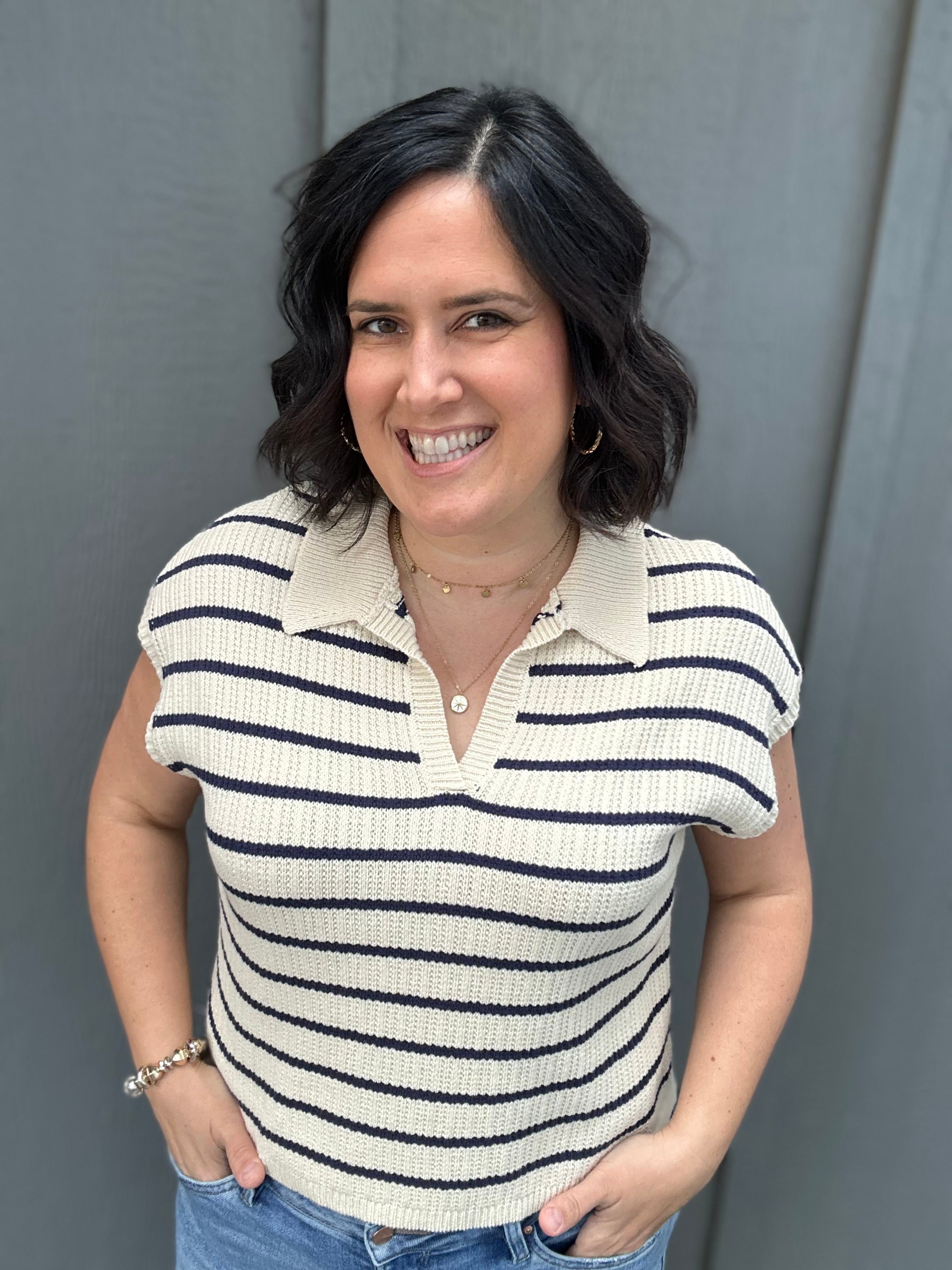 Navy Poet Top Top - Sweater THREAD & SUPPLY
