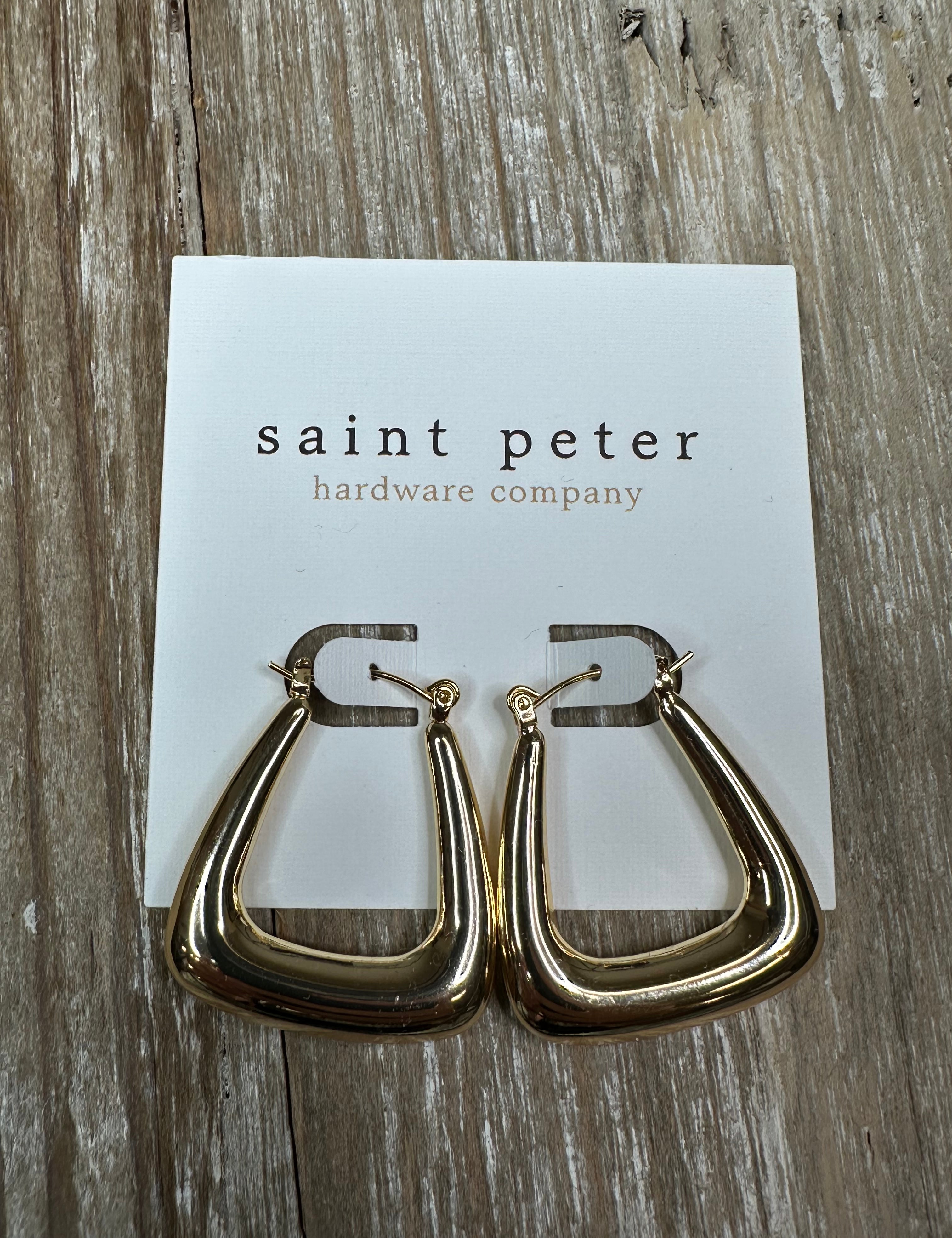 Large Gold Huggies Jewelry - Earrings St. Peter Hardware