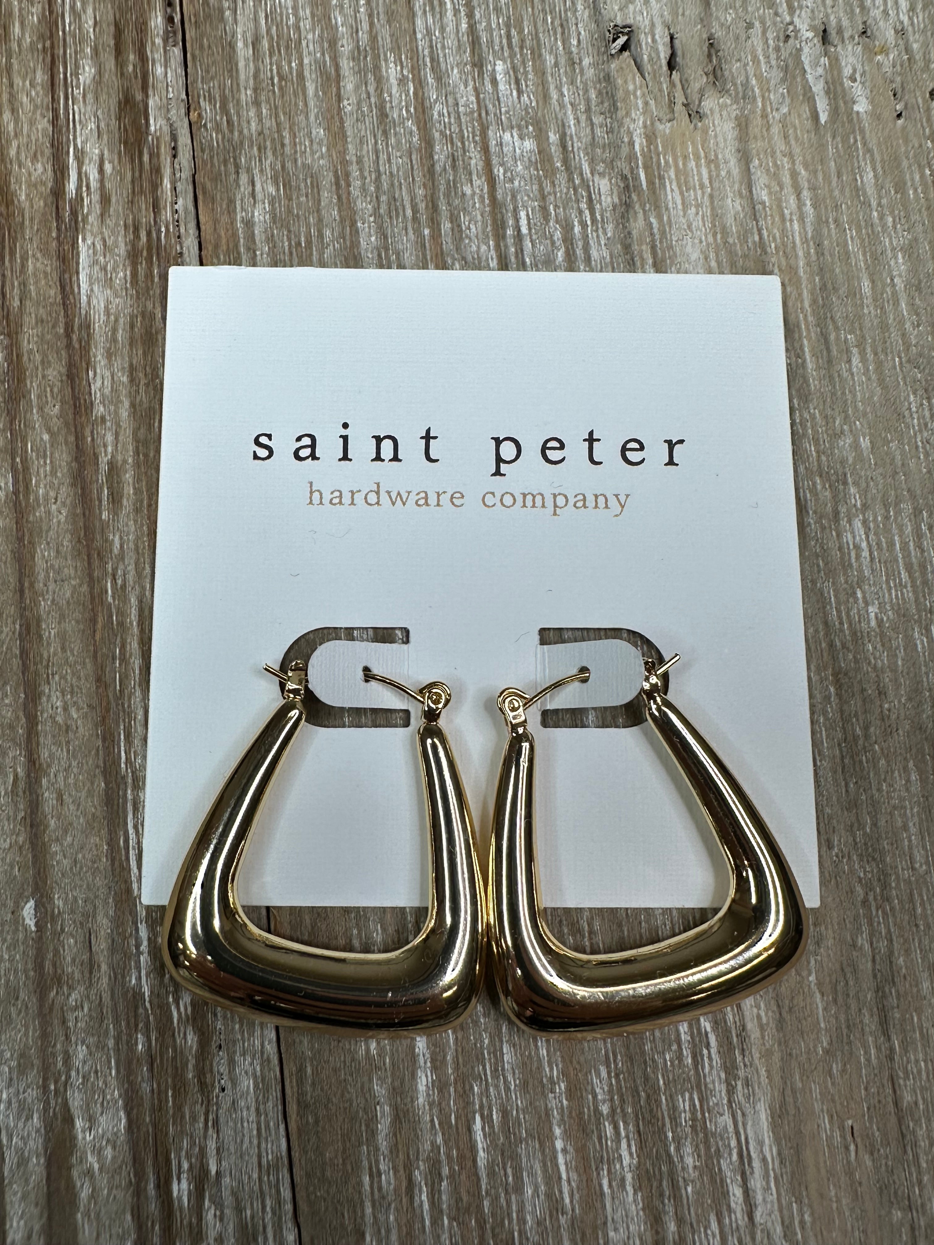 Large Gold Huggies Jewelry - Earrings St. Peter Hardware
