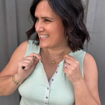 Sage Denning Henley Tank Tops- Tanks FLAG AND ANTHEM