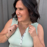 Sage Denning Henley Tank Tops- Tanks FLAG AND ANTHEM