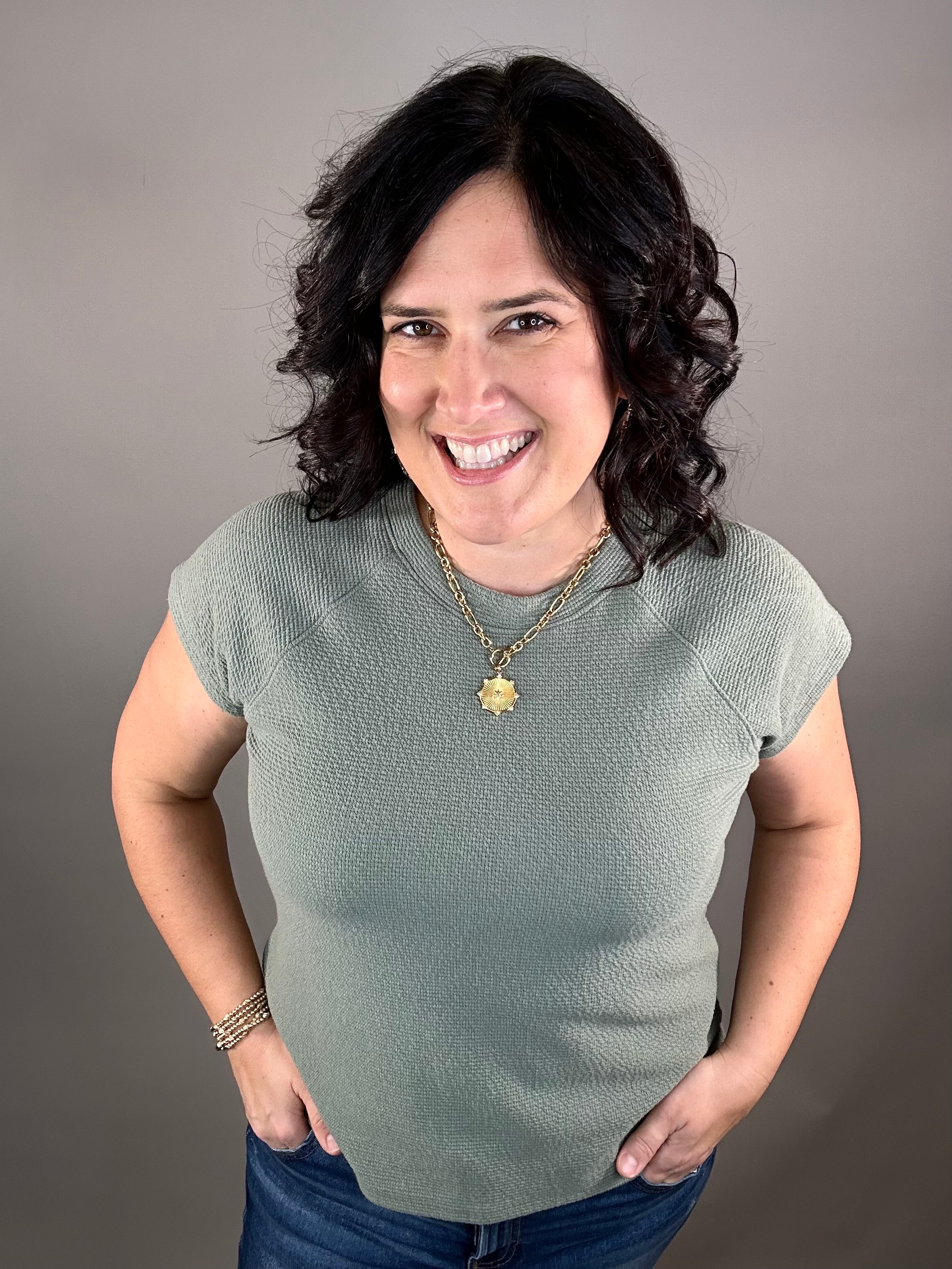 Army Cloudy Knit Top Top - Tee TRES BIEN