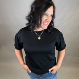 Black Peasant Sweatshirt Top Top - Sweatshirt JODIFL