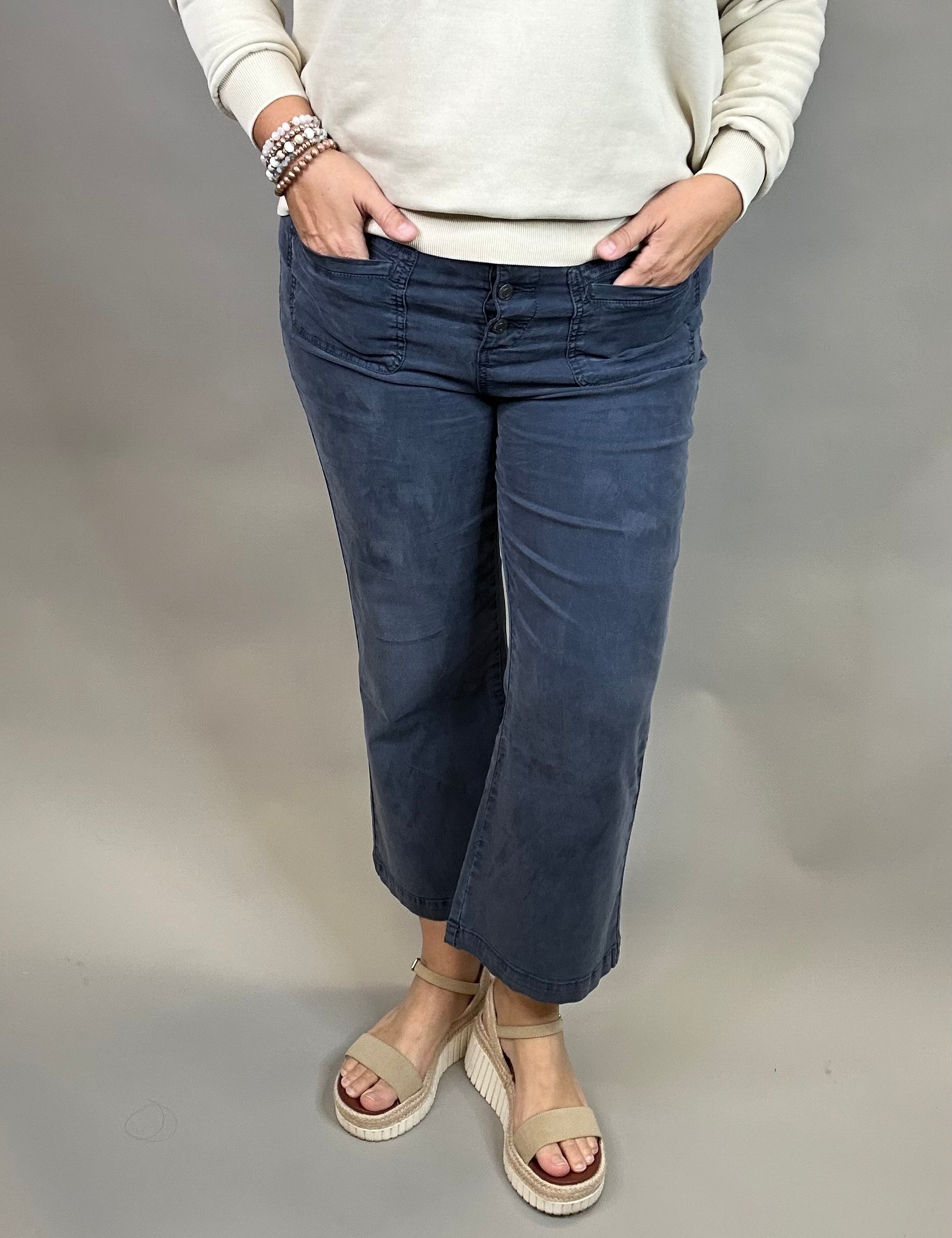 Midnight Navy Dana Pants Bottom- Pants THREAD & SUPPLY