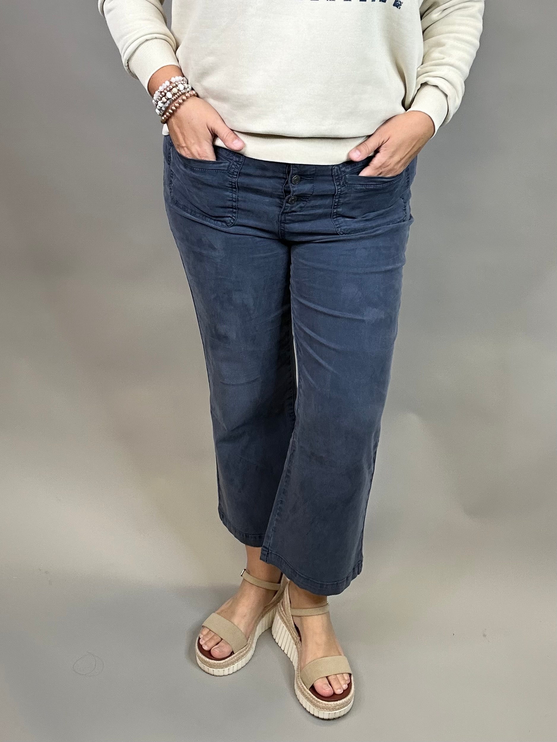 Midnight Navy Dana Pants Bottom- Pants THREAD & SUPPLY