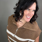 Brown Ivory Stella Sweater Top - Sweater THREAD & SUPPLY