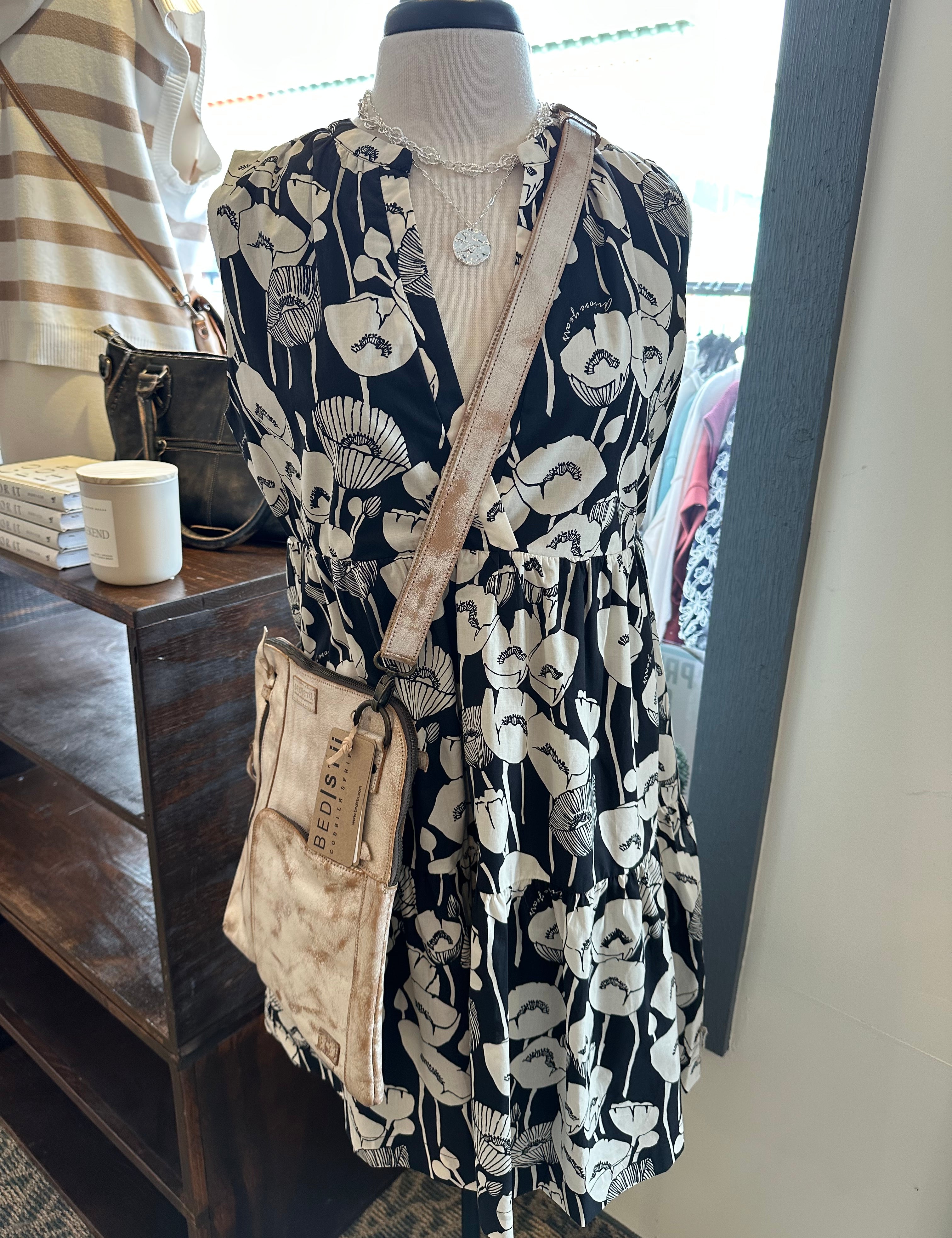 Surplice Tiered Dress Dresses DOE & RAE