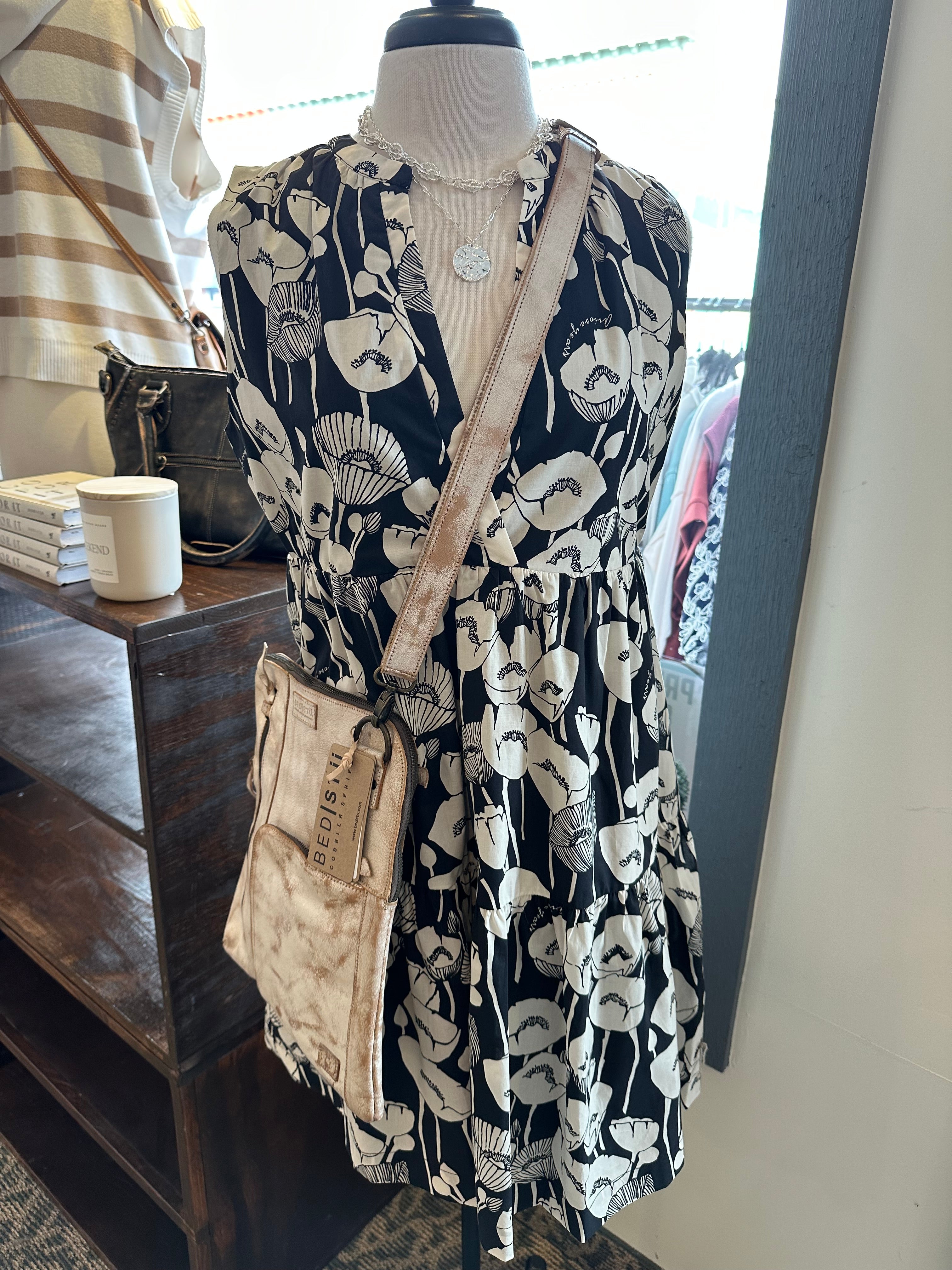 Surplice Tiered Dress Dresses DOE & RAE