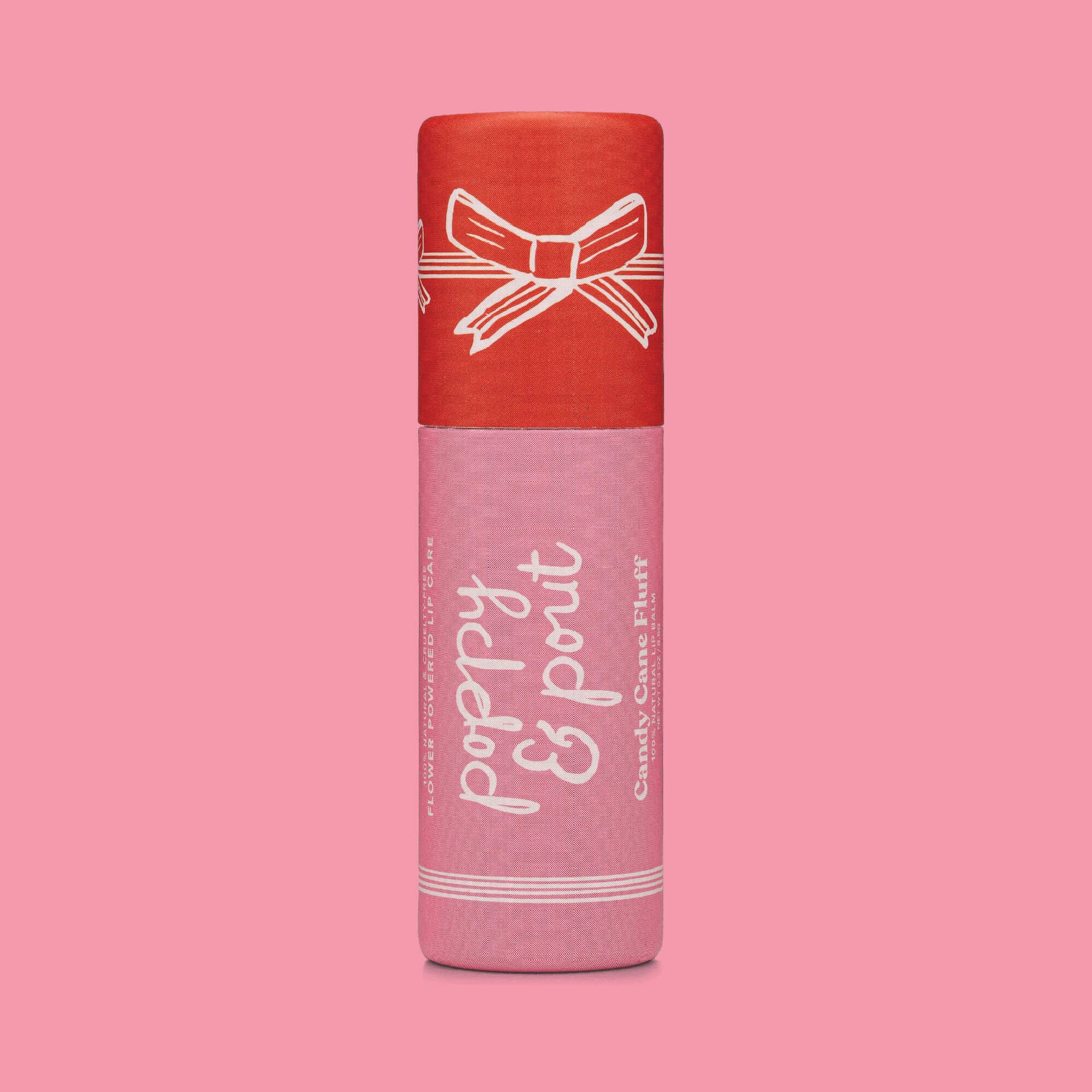 Lip Balm, Candy Cane Fluff, Holiday, Limited Edition Poppy & Pout