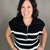 Noir Blanc Stella Sweater Top - Sweater THREAD & SUPPLY