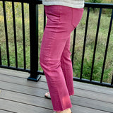 Buccaneer Fab Ab Tummy Control Raw Hem Jeans-MICA Bottoms - Pants MICA