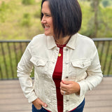 Tyler Ecru Denim Jacket