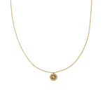 18K Gold Sun Opal Pendant Necklace Brenda Grands Jewelry