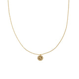 18K Gold Sun Opal Pendant Necklace Brenda Grands Jewelry