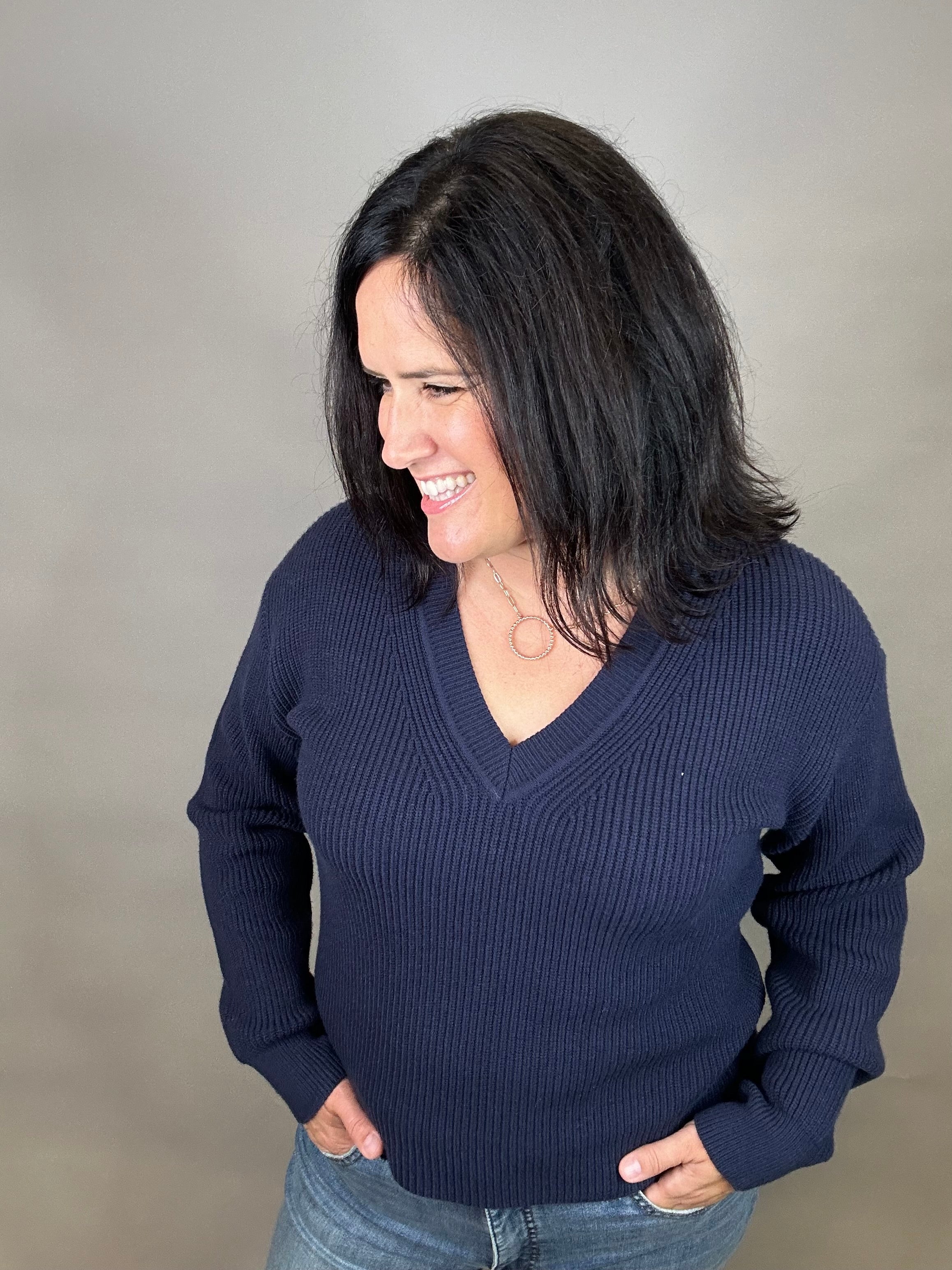 Blue Nights Cornelia Sweater Top - Sweater THREAD & SUPPLY