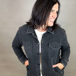 Black Snap Shacket Outerwear - Shacket MONO B
