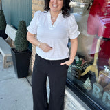Black Solana Pants Bottom- Pants THREAD & SUPPLY