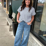 Lynsey Wide Leg Knit Pant Bottoms - Pants FLAG AND ANTHEM