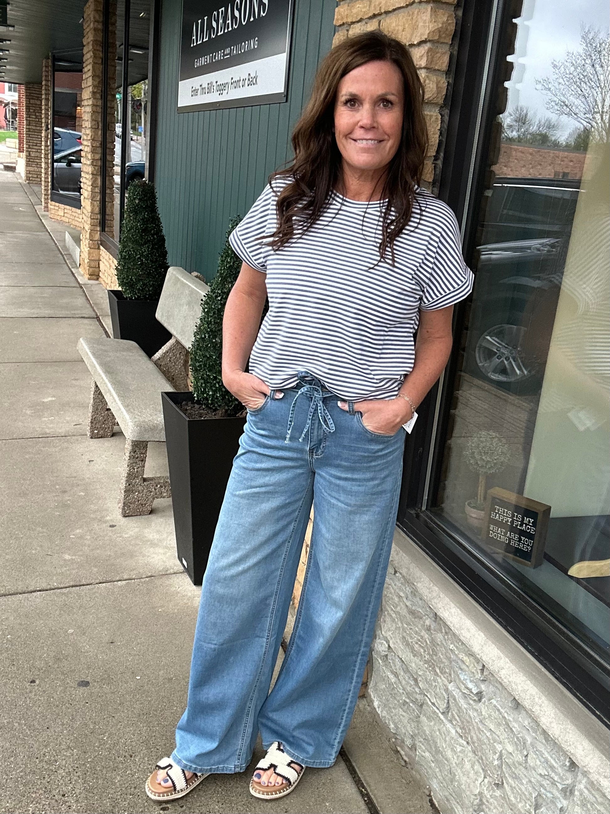 Lynsey Wide Leg Knit Pant Bottoms - Pants FLAG AND ANTHEM