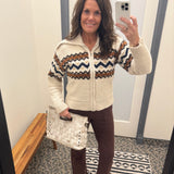 Brown Ankle Flare Patch Pocket Jeans Bottom- Pants RISEN