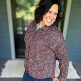 Brown Floral Claremont Jacket