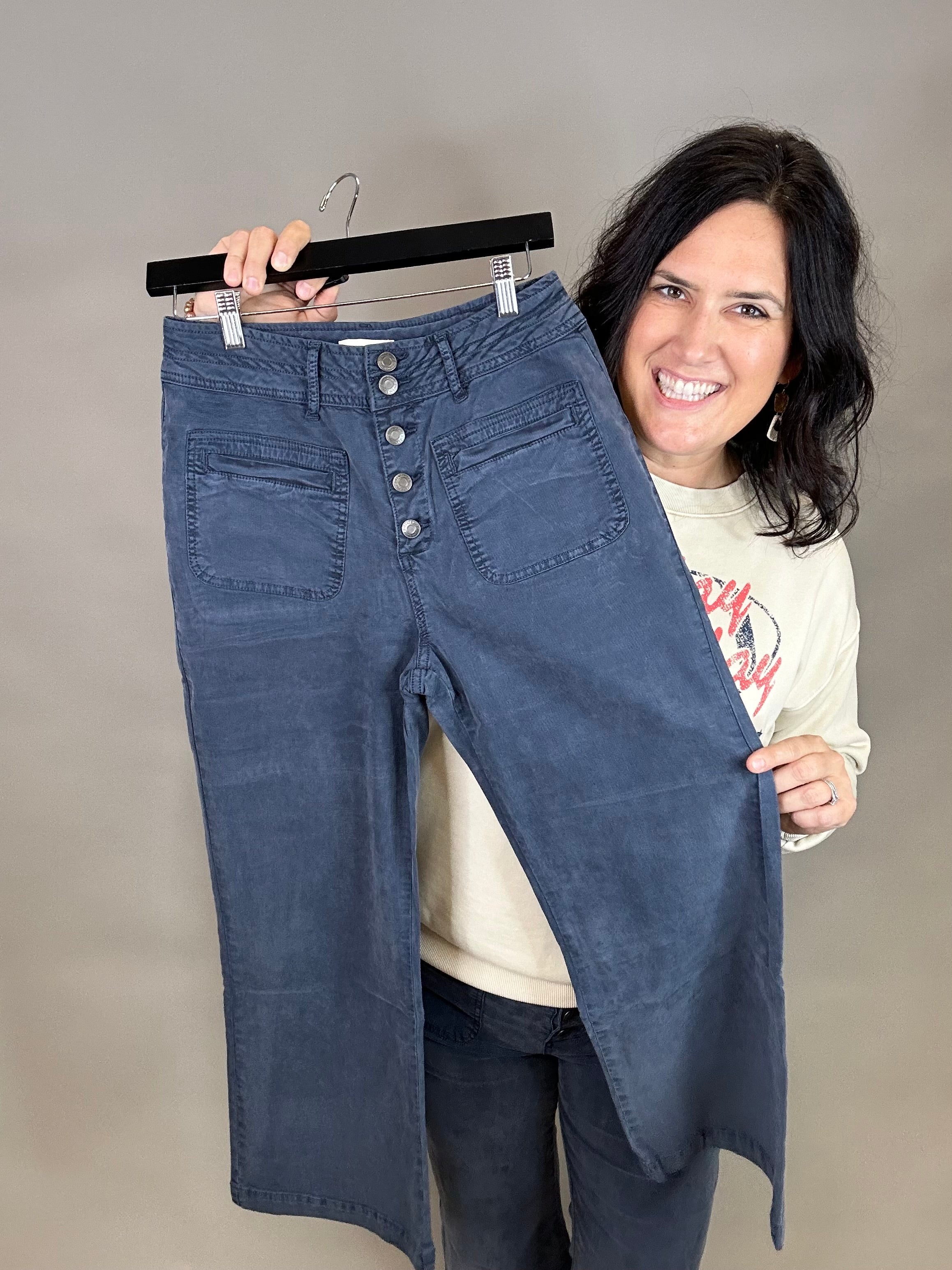 Midnight Navy Dana Pants Bottom- Pants THREAD & SUPPLY