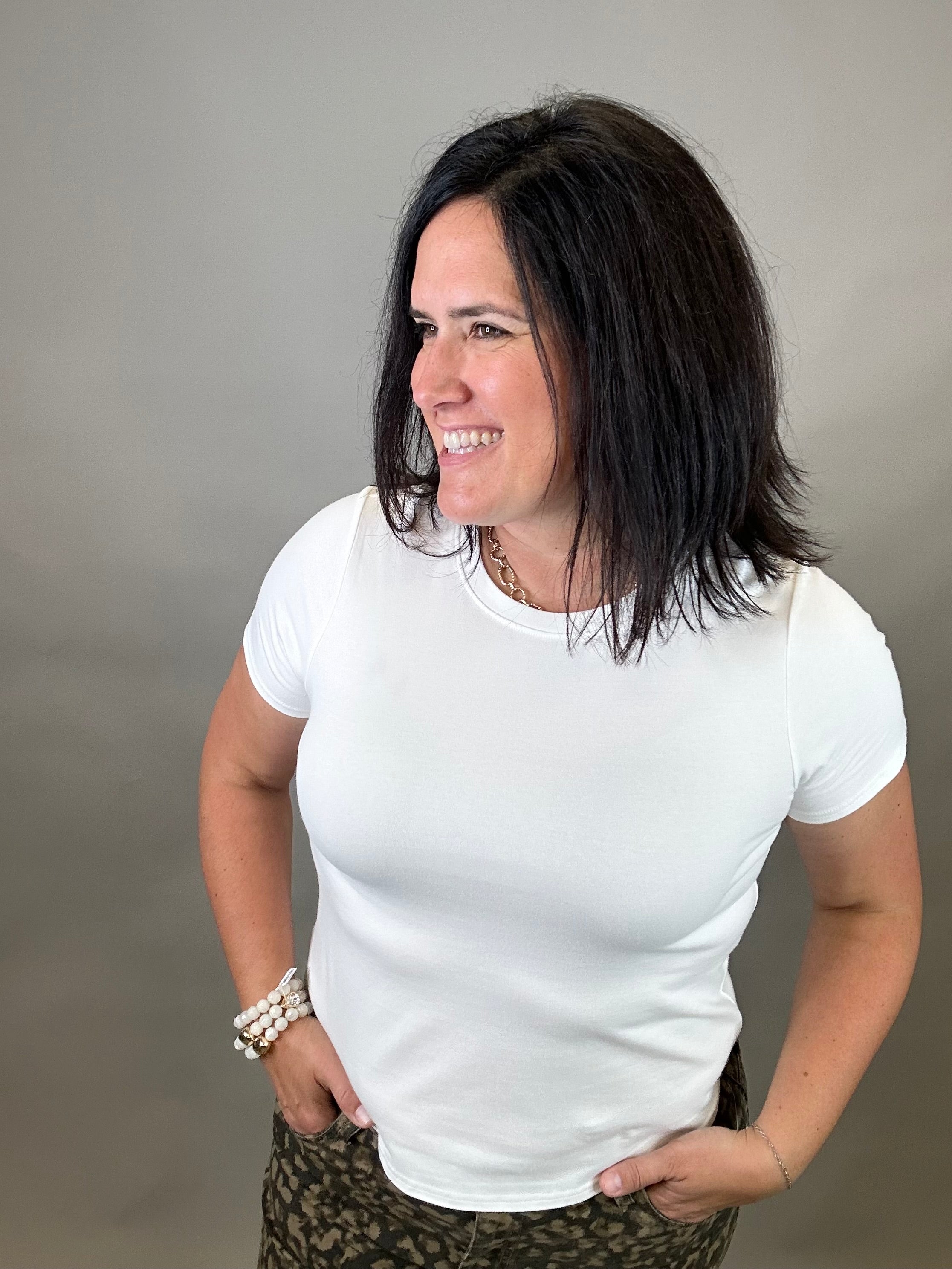 White Tanya Tee Top - Tee THREAD & SUPPLY