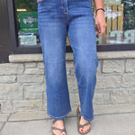 High Rise Wide Leg Ankle Jean Bottoms - Pants RISEN