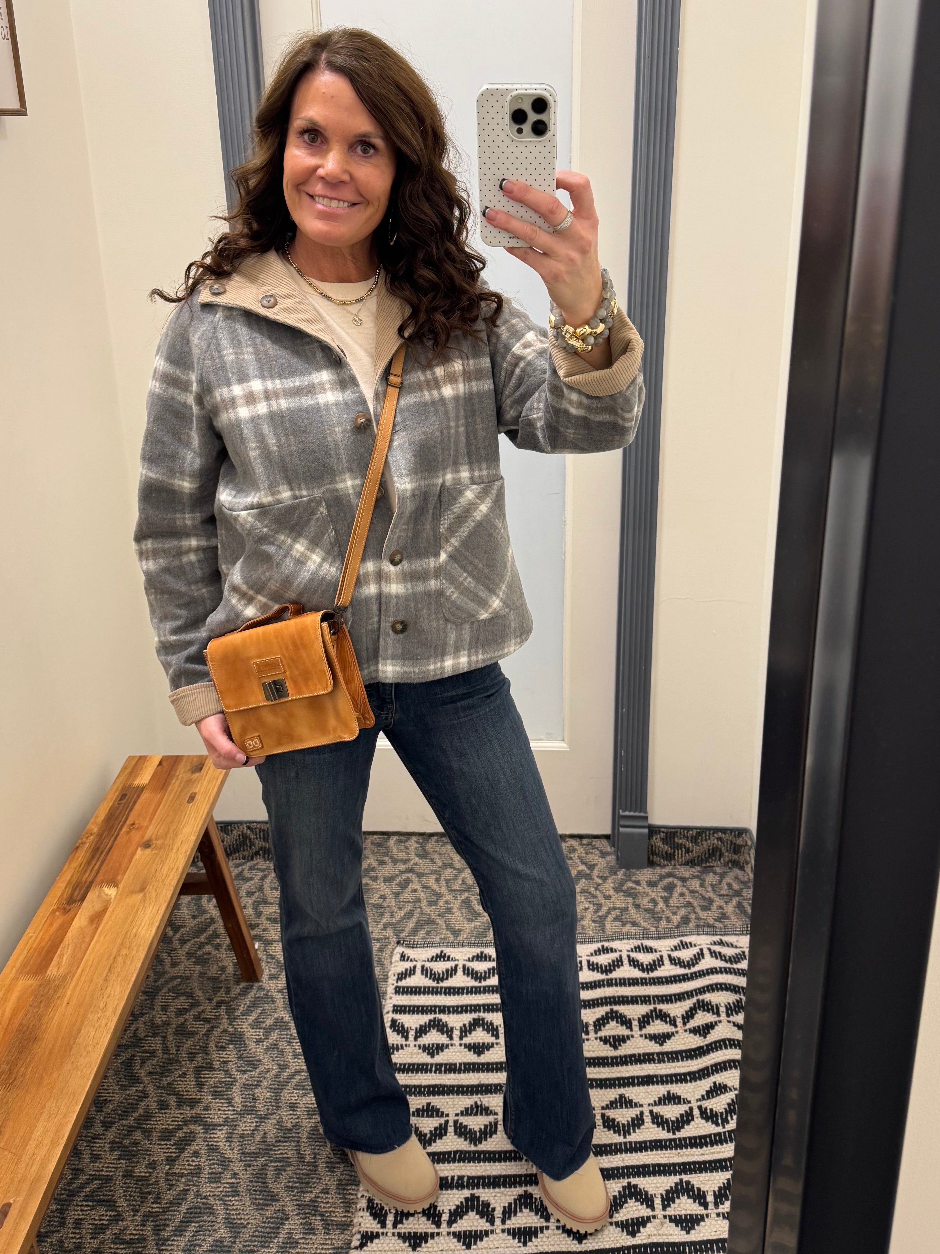 Grey Brown Jacqueline Jacket Outerwear- Jackets THREAD & SUPPLY