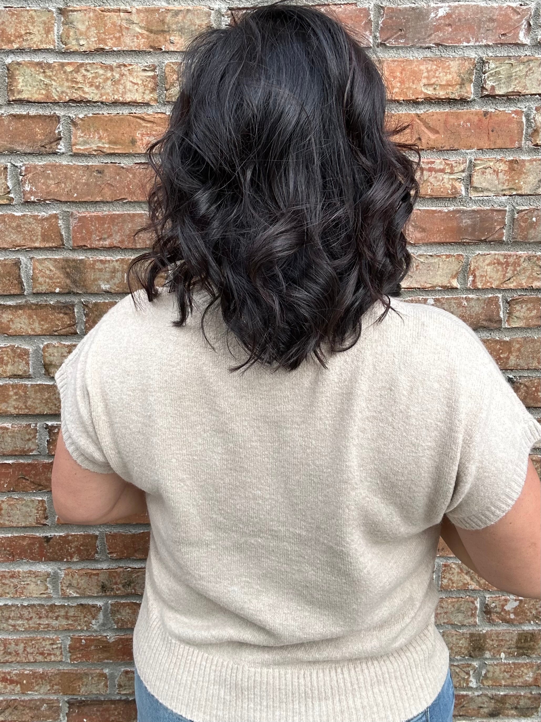 Oatmeal Mock Neck Sweater Vest Top - Sweater STACCATO