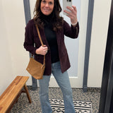 Patty Deep Plum Blazer Outerwear- Blazers VELVET HEART