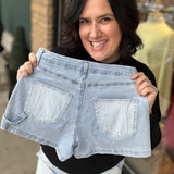 Blue/White Stripe Poppy Shorts