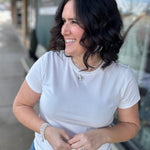 White Asher Tee Top - Tee THREAD & SUPPLY
