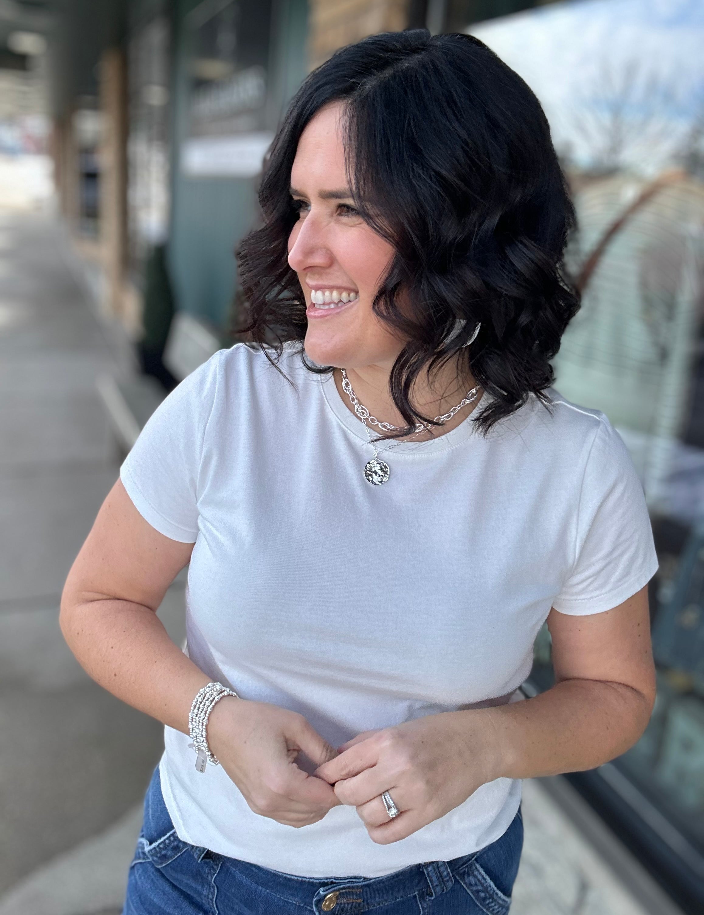 White Asher Tee Top - Tee THREAD & SUPPLY