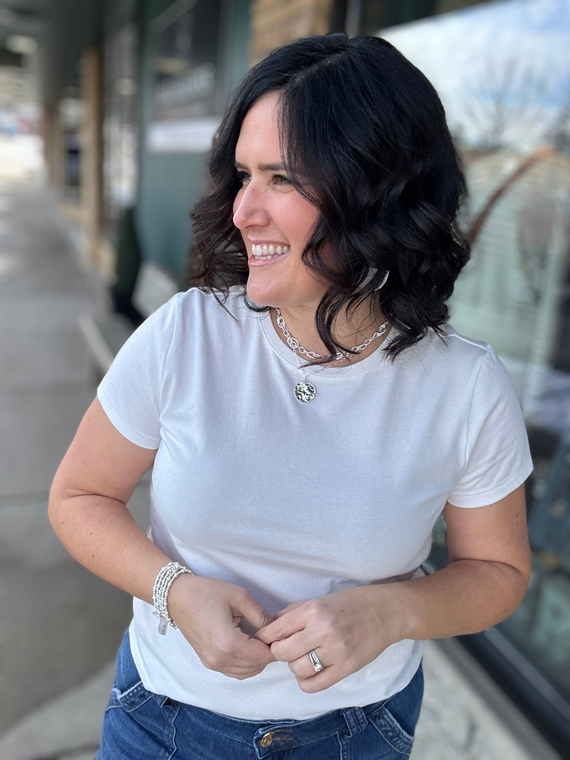 White Asher Tee Top - Tee THREAD & SUPPLY