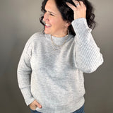 Heather Grey Raglan Sweater