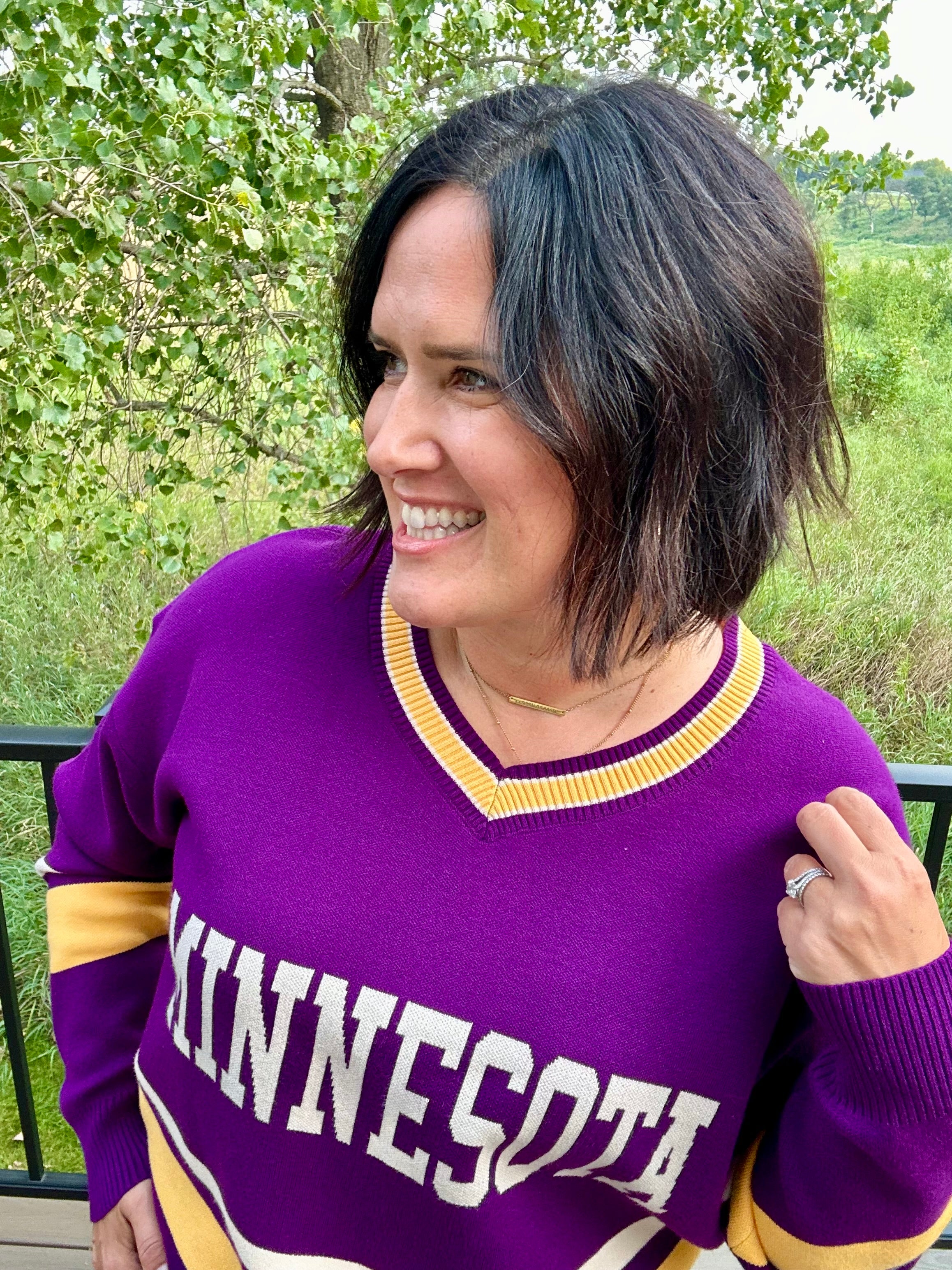 Purple Minnesota University Sweater Top - Sweater Love Letters