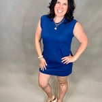Navy Peony Paulie Dress Dresses THREAD & SUPPLY