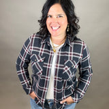 Black Red Plaid Cassian Shirt