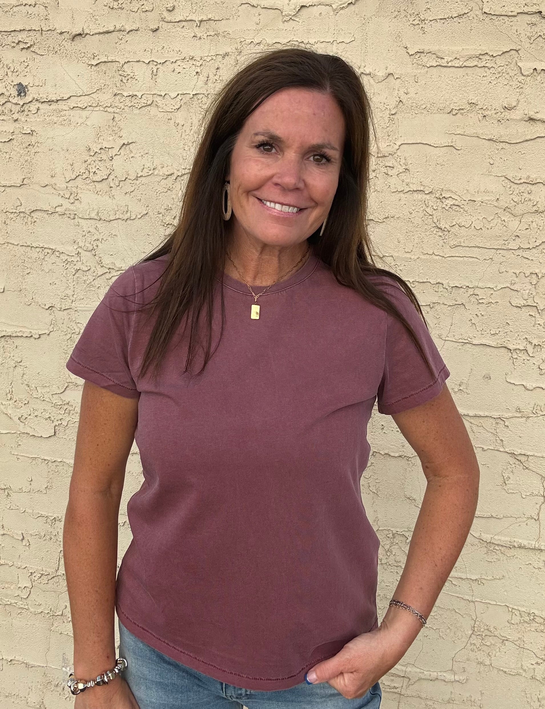 Zinfandel Asher Tee Tops- Tees THREAD & SUPPLY
