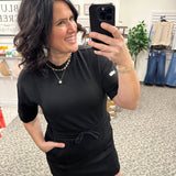 Black Modal Mini Dress Dresses RAE MODE