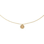 18K Gold Sun Opal Pendant Necklace Brenda Grands Jewelry