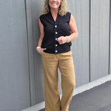 Wood Meg Linen Trouser Pants Bottoms - Pants KUT FROM THE KLOTH