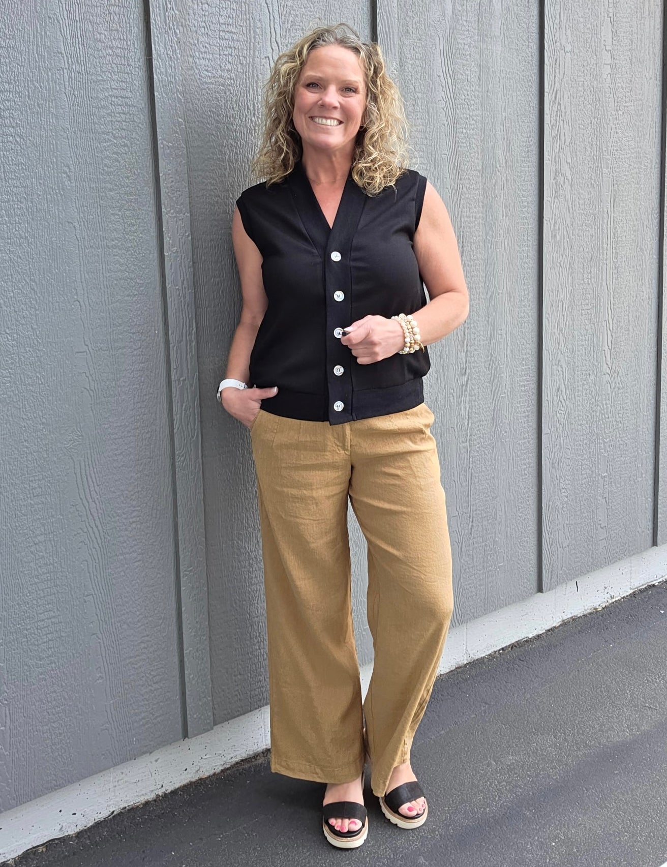 Wood Meg Linen Trouser Pants Bottoms - Pants KUT FROM THE KLOTH