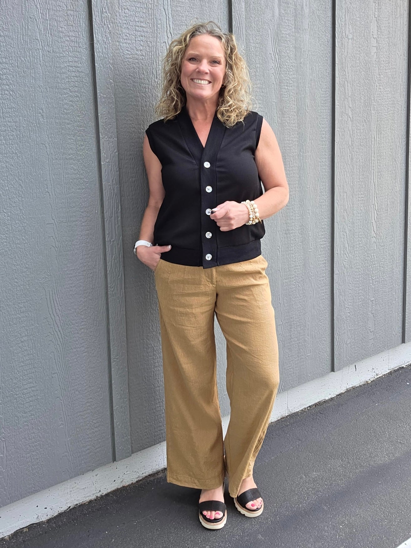 Wood Meg Linen Trouser Pants Bottoms - Pants KUT FROM THE KLOTH