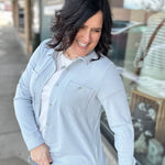 Light Blue Stripe Lewis Top Tops - Button Ups THREAD & SUPPLY